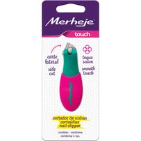 Cortador de Unhas Merheje Touch Verde e Rosa