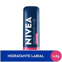Hidratante Labial Nivea Hidra Color 3 Em 1 Rosa Pink 4,8g