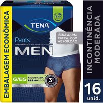 Roupa Íntima Descartável Tena Pants Men G/EG 16 Unidades