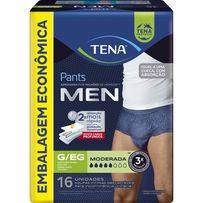 Roupa Íntima Descartável Tena Pants Men G/EG 16 Unidades