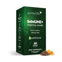 Suplemento Alimentar Puravida Immune+ Essential Guard 60 Cápsulas