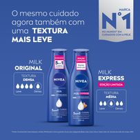 Loção Hidratante Nivea Milk Express Pele Seca a Extrasseca 200ml