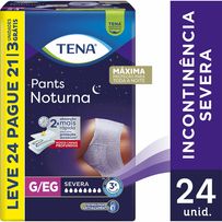 Roupa íntima Tena Pants Noturna Tamanho G/EG 24 Unidades