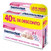 Creme Prevenção De Assaduras Dermodex Prevent 60g 2 Unidades