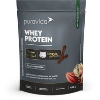 Whey Protein Isolado Puravida Chocolate Língua De Gato 450g