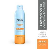 Protetor Solar Isdin Transparent Spray FPS30 250ml