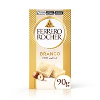 Chocolate Ferrero Rocher Branco com Avelã Tablete 90g