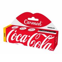 Hidratante Labial Carmed Coca-Cola Vermelho 10g