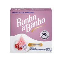 Sabonete em Barra Banho a Banho Romã e Ácido Hialurônico Blend de Óleos 90g