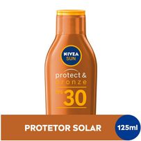 Protetor Solar Nivea Sun Protect & Bronze Fps30 125ml