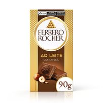 Chocolate Ferrero Rocher ao Leite com Avelã Tablete 90g