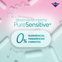 Absorvente Interno Libresse Pure Sensitive Médio 8 Unidades