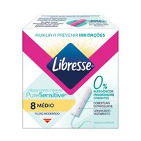 Absorvente Interno Libresse Pure Sensitive Médio 8 Unidades