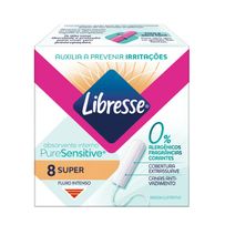 Absorvente Interno Libresse Pure Sensitive Super 8 Unidades