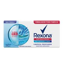 Sabonete Em Barra Rexona Limpeza Profunda 6 Unidades De 84g Cada