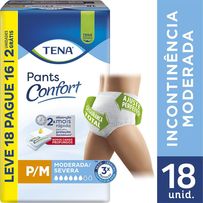 Roupa Íntima Tena Pants Confort P/M 18 Unidades