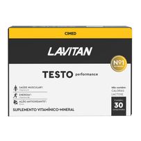 Suplemento Alimentar Lavitan Testo Performance 30 Comprimidos