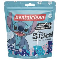 Fio Dental Infantil com Cabo Dentalclean Stitch Pouch Morango 50 Unidades