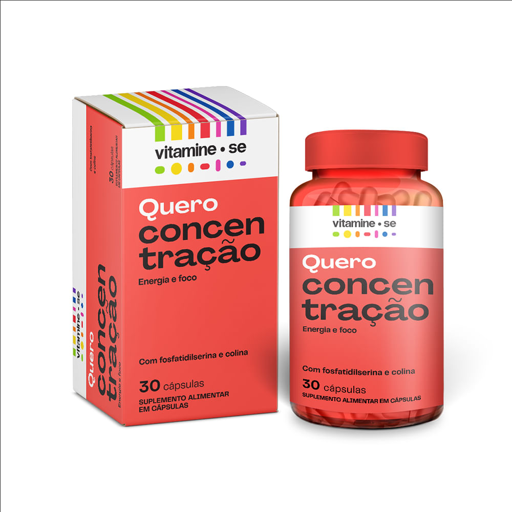 Suplemento Alimentar Vitamine-se Concentração 30 cápsulas