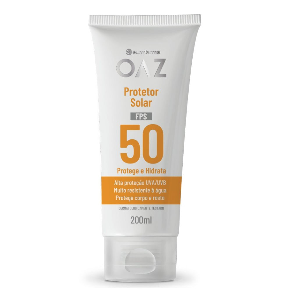 Protetor Solar OAZ FPS50 Protege e Hidrata 200ml
