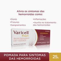 Varicell Proct Pomada 25g com 6 Aplicadores