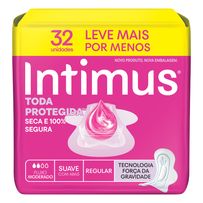 Absorvente Externo Intimus Tripla Proteção Suave com Abas 32 unidades