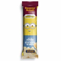 Barra De Frutas Banana Brasil Kids Banana Cobertura De Chocolate Branco 22g
