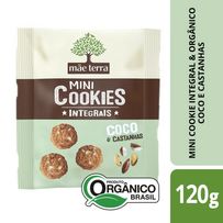 Mini Cookies Integral Mãe Terra Coco E Castanha 120g