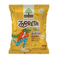 Salgadinho Mãe Terra Zooreta Sabor Queijo 45g