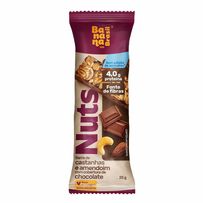 Barra de Castanhas e Amendoim com Cobertura de Chocolate Nuts Banana Brasil 25g