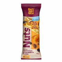 Barra de Castanhas, Amendoim e Frutas Nuts Banana Brasil 25g