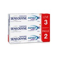 Creme Dental Sensodyne Rápido Alívio 90g 3 Unidades