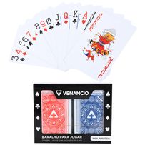 Jogo de Baralho Venancio 100% Plástico