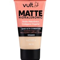 Base Líquida Vult Matte Hidraluronic Cor 01 26ml