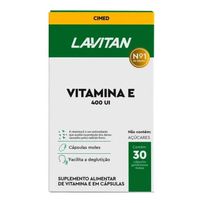 Suplemento Alimentar Lavitan Vitamina E 400UI 30 cápsulas