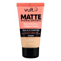 Base Líquida Vult Matte Hidraluronic Cor 07 26ml