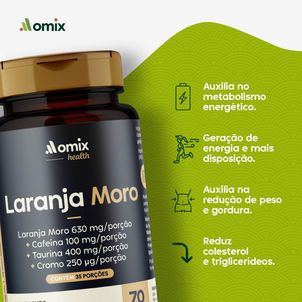 Suplemento Alimentar Laranja Moro Omix 70 Cápsulas