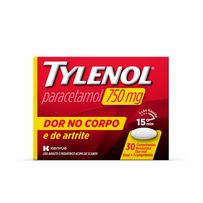 Tylenol 750mg Dor no Corpo 30 Comprimidos