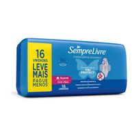 Absorvente Sempre Livre Conforto Diurno Tri Protect Suave com Abas 16 Unidades