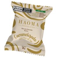 Barra de Chocolate Branco Caramelizado com Flor de Sal Haoma 25g