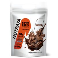 Suplemento Alimentar N Pro 100% Whey Nutrata Sabor Duplo Chocolate 900g