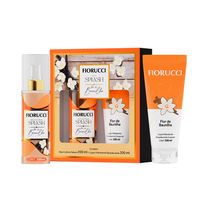 Kit Fiorucci Flor de Baunilha Deo Colônia Splash 200ml + Loção Hidratante Desodorante Corporal 200ml