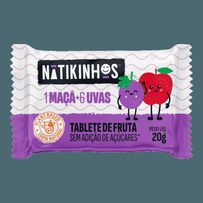 Tablete de Frutas Natikinhos Maça e Uva 20g