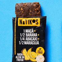 Barra de Frutas Natikos Maçã, Banana, Abacaxi e Maracujá 30g