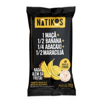 Barra de Frutas Natikos Maçã, Banana, Abacaxi e Maracujá 30g