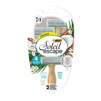 Aparelho De Depilar Bic Soleil Escape Leite de Coco 2 unidades