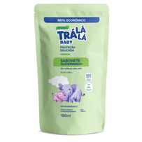 Sabonete Líquido Glicerinado Trá Lá Lá Baby Hidrata da Cabeça aos Pés Aloe Vera Refil 180ml