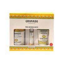 Trio Refrescante Granado Terrapeutics Castanha do Brasil Sabonete Líquido 300ml + Colônia Bergamota & Flor de Laranjeiras 10ml + Creme para Mãos 50ml