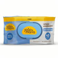 Lenço Umedecido Cimed João e Maria Sem Fragrância 45 unidades