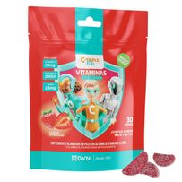 C-Triple Kids Vitamina C + Vitamina D + Zinco Sabor Morango 30 Gomas